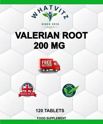 VALERIAN ROOT 200 MG 120 TABLETS Letter Box Friendly • £6.99