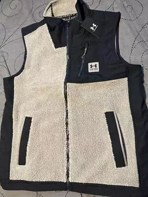 Under Armour Coldgear Sherpa Sleeveless Jacket Size L Men Nwt $100.00 • $59.99