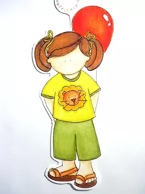 Zoo Girl With Balloon RETIRED 2005 My Mind's Eye Die Cut • $1.69
