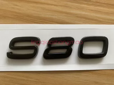 Glossy Black   S80   Number Letters Rear Trunk Emblem Badge For Volvo S80 • $20.99