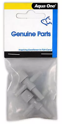 £3.29 • Buy Aqua One Air Line T Shaped Control Valve 2-pack Airline Aquarium Fish Tank 