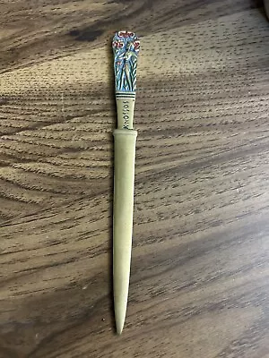 VINTAGE BRASS LETTER OPENER KNOSSOS CRETE GREECE - “Prince Of The Lilies” • $20