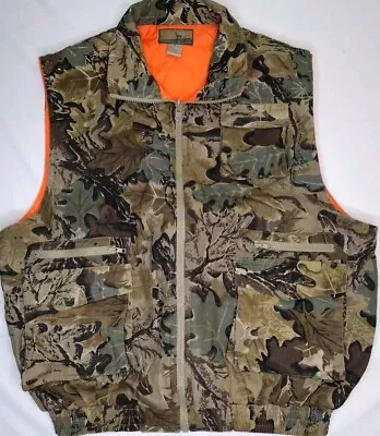 Merrill & Forbes Ranger Men’s Large Camo / Orange Reversible Hunting Vest EUC • $19.59