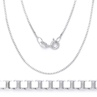 20  925 Sterling Silver BOX Chain Necklace Stamped .925 Italy • $5.99