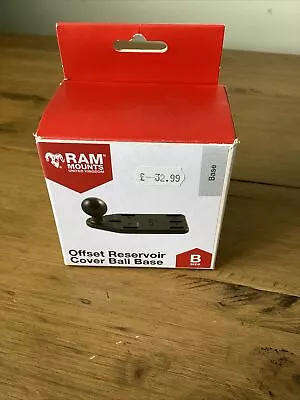 RAM Mount Offset Reservoir Cover Ball Base With 1 Ball Offset Mounted Size B • £0.99