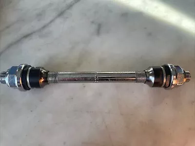 Vtg NOS CAMPAGNOLO Solid Front Track Axle Complete • 134.5mm X 9mm X 26TPI.   NJ • $100