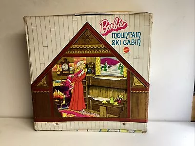 Rare Vtg 1972 Mattel Barbie Mountain Ski Cabin Pop Up Playset #4283 • $99.95