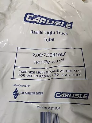  CARLISLE 322220 Radial Light Truck Tire Tube 7/7.5R16LT TR15CW Valve • $20