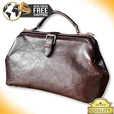 Women Vintage Luxury Handbag GENUINE LEATHER Ladies Crossbody Shoulder Pouch Bag • $278.95