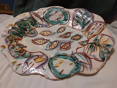 Vintage Ceramic Hawaiian Handmade Fruit Platter Signed By Artist With The Theme • $320