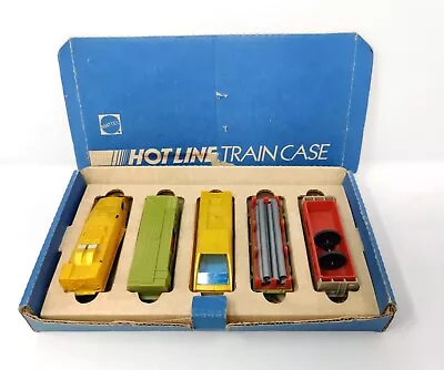 Vintage Set Of 5 Mattel Hotline Trains In Original Box 1970s Model No. 6572-1100 • $39.88