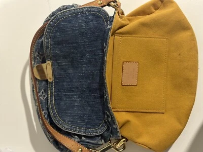 $1450 • Buy Louis Vuitton Pleated Denim Bag. Unique Bag From 2005 Like New. Vintage