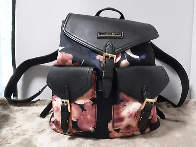 Pfr Victoria Secret Online Exclusive Navy Blue Pink Backpack Purse Flowers • $18