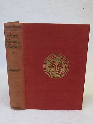 Mark Twain  MARK TWAIN'S LETTERS  Volume 1  Harper & Brothers New York  C.1917 • $39.95