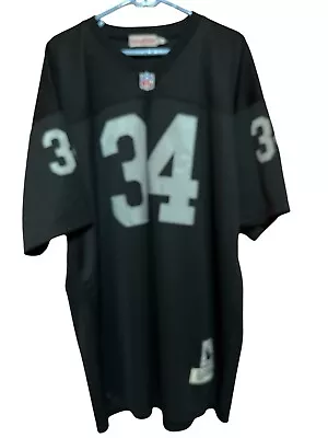 Bo Jackson Oakland Raiders 1987 Throwback Nfl Jersey Authentic Sz 60 Black • $500