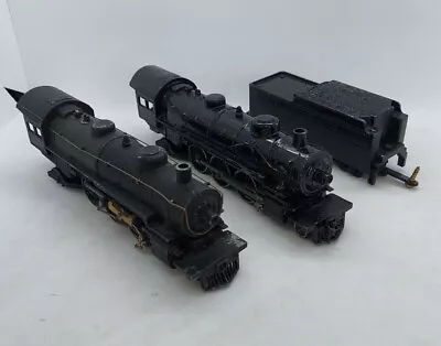 RARE Vintage HO ENGLISH 2 LOCO & 1 TENDER PACIFIC # 5000 DIE-CAST 1950'S • $49.99