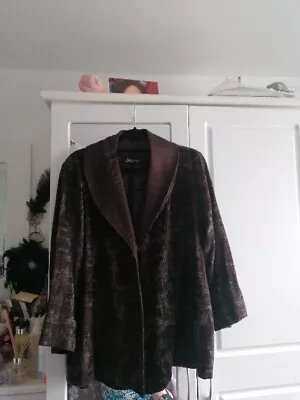 Beautiful Brown Unlined Short Jacket Size 2 From Kasbah Vgc Fits 20 • £15