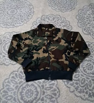 Vintage Columbia Jacket Camo Fleece Zip Up • $49.99