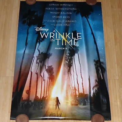 A Wrinkle In Time 2018 Orig Rolled Ds 1 Sheet Movie Poster Mindy Kaling Oprah • $14.95