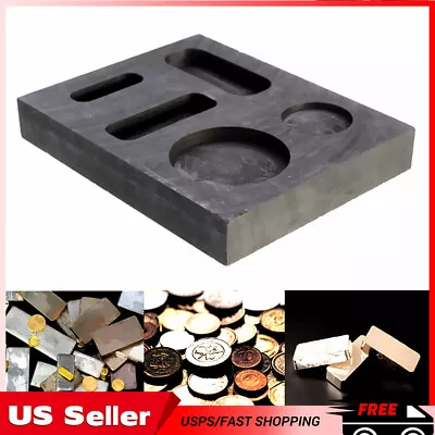 Graphite Ingot Melting Casting Refining Scrap Combo Mold For Gold Bar Round Coin • $10.99