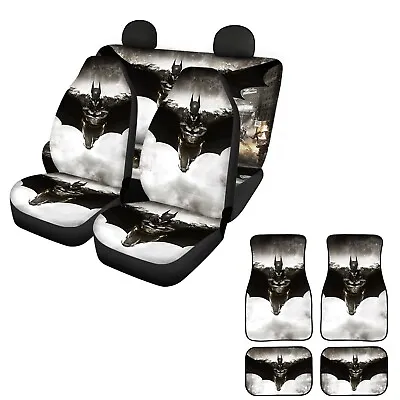 Batman Superhero 5 Seaters Universal Car Seat Covers Car Floor Mat Full Set #5 • $63.64