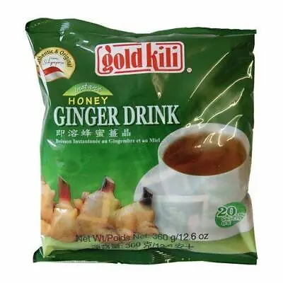 £6.99 • Buy 1 Pack Of Gold Kili Instant Chinese Honey Ginger Tea Drink 20x18g Sachets