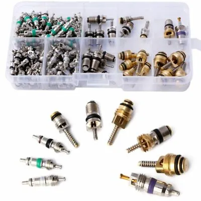 $20.71 • Buy 134X Copper & Brass A/C Car Tire Air Conditioning Valve Core R134A Kit With Box