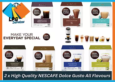 2 X High Quality NESCAFE Dolce Gusto All Flavours Coffee Pods 16 Capsules NEW AU • $26.35