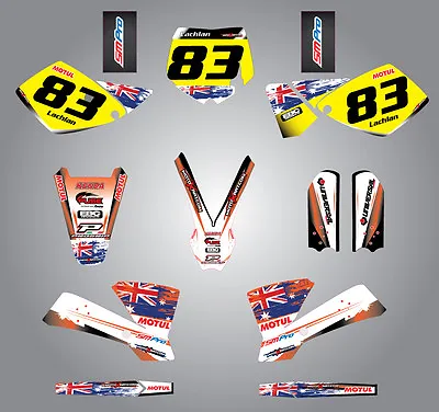 Custom Graphics For KTM 65 SX 2002 - 2008 AUSSIE PRIDE Style Full Sticker Kit • $199.90