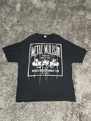 VINTAGE Metal Mulisha Shirt Adult Extra Large Black Skulls Blood Drip Mens 90s • $20