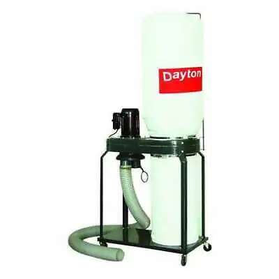Dayton 3Aa28 Dust Collector 1100 Cfm Max Flow 1 1/2 Hp 1 Phase • $476.99