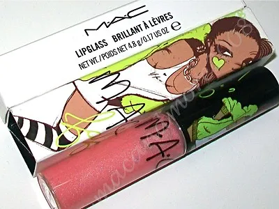 NIB MAC Lipglass ~ SUGAR TRANCE ~Fafi~Pink W Rainbow Gl • $39.95