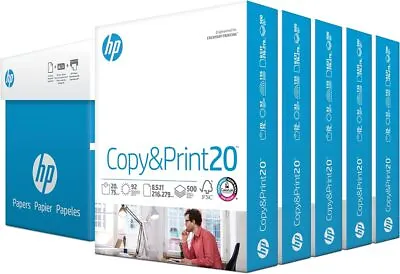 $31.55 • Buy HP Printer Paper| 8.5 X 11 Paper | Copy &Print 20 Lb| 5 Ream Case - 2500 Sheets