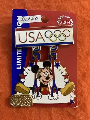 31260     WDW - Mickey Mouse - Rings - USA Olympic Logo 2004 • $15