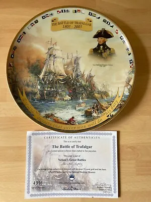 £14.99 • Buy Danbury Mint “The Battle Of Trafalgar 1805-2005” Plate + Cert Of Authenticity 