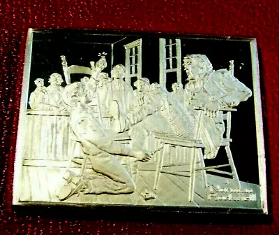 NORMAN ROCKWELL'S   Tom Sawyer-Detective   By Mark Twain 1.5 Troy Oz.925 Silver  • $62.88