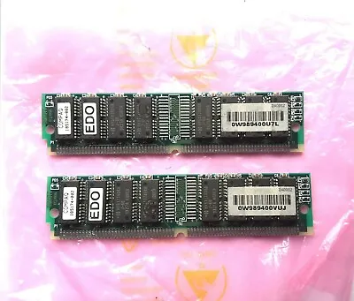 2x Compaq 16MB EDO Non-Parity 72-Pin 60ns SIMM Memory Module 185174-002 • £24.99