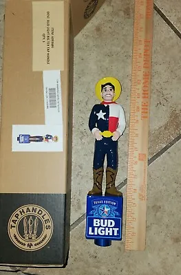 Bud Light Beer Tap Handle Texas Edition Big Tex Texas State Fair Vhtf • $399