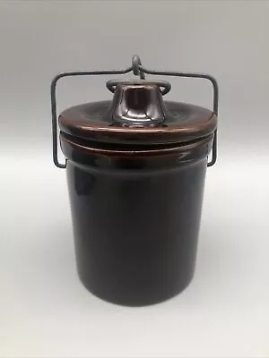 Vintage Brown Stone Crock # 265908 4”x 3.5” Unknown Brand READ • $7.50