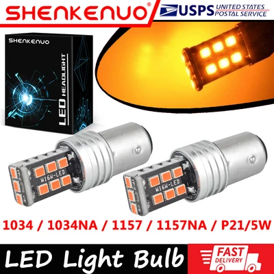 $12.23 • Buy For Yamaha V Star XV250 XVS650 XVS950 XVS1300 2X LED Front Turn Signal Light US