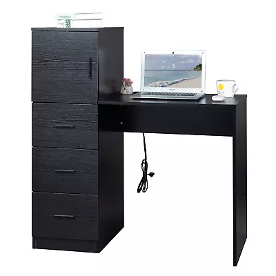 Manicure Nail Table Beauty Salon Station Storage Cabinet Desk With 3 Drawers • $148.98