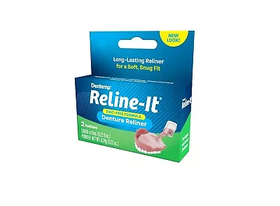 Dentemp Denture Reline Kit-Advanced Formula Reline It Denture Reliner(Pack Of 1) • $13.99