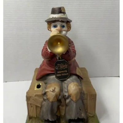 Willie Melody In Motion The Hobo Clown Playing Flute 12” Figure • $41.30