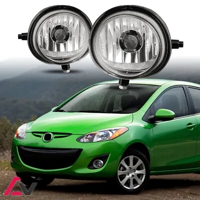 2004-2015 For Mazda Clear Lens Pair Bumper Fog Lights Lamps Replacement Bulbs • $39.99