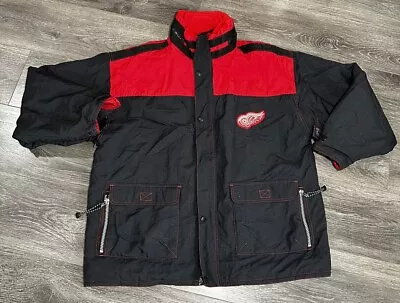 Vintage Detroit Red Wings Champion Zip-Up Jacket Size XL • $38.50