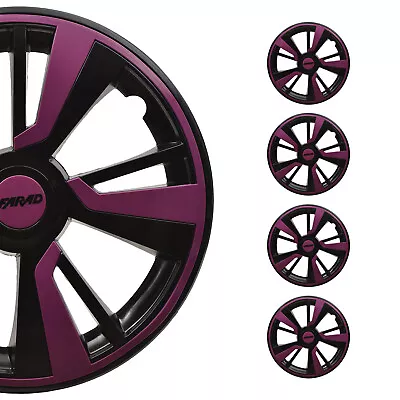 14  Wheel Covers Hubcaps Fits VW Violet Black Gloss • $99.90