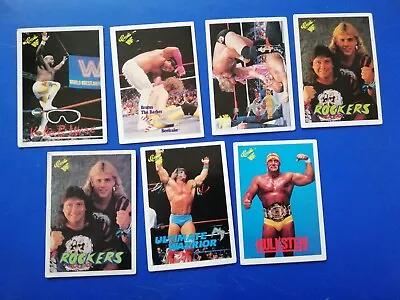 Wwf Classic Games 1990 Wrestling Trading Cards Ultimate Warrior Hulk Hogan Wwe • £3.50