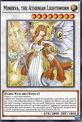 Minerva The Athenian Lightsworn LEDE-EN043 - Ultra Rare NM PRESALE 4/26 • $13.99