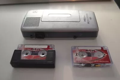 Philips LFH 488 Vintage Pocket Mini Cassette Voice Recorder Dictaphone AS IS • $18.28