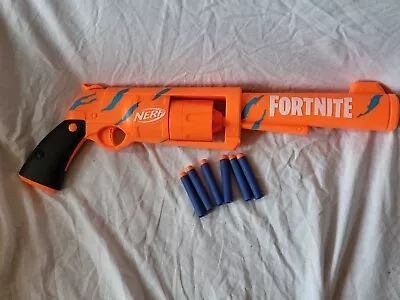 $15 • Buy Nerf Gun Fortnite 6-SH Blaster 6 Dart Rotating Drum Complete W Darts